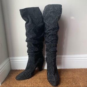 Holiday Season - INC Gerii Slouch Boots - Black Size 10